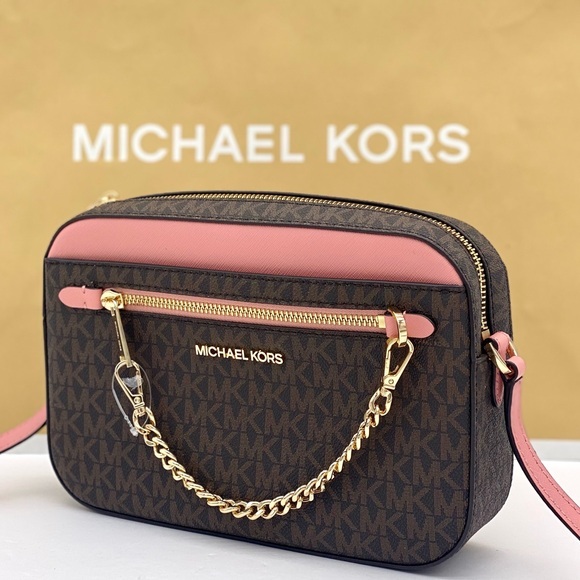 Michael Kors Jet Set Travel EW zip Chain Crossbody Primrose Multi - Picture 1 of 14